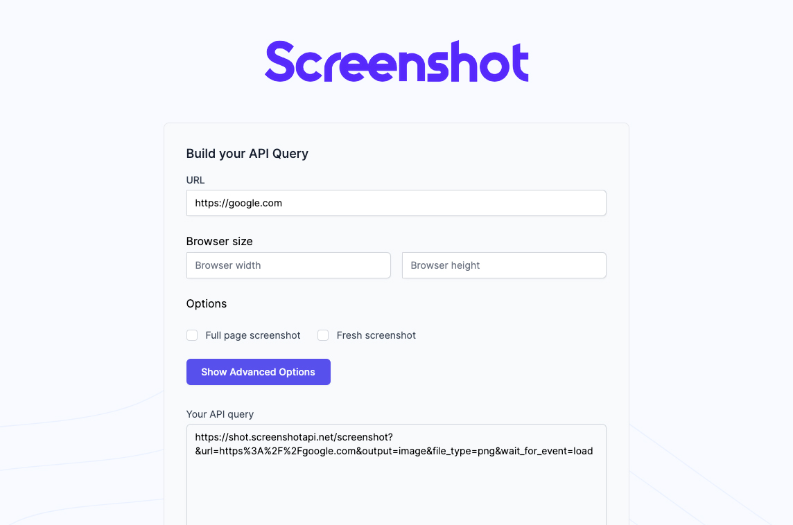 screenshot api