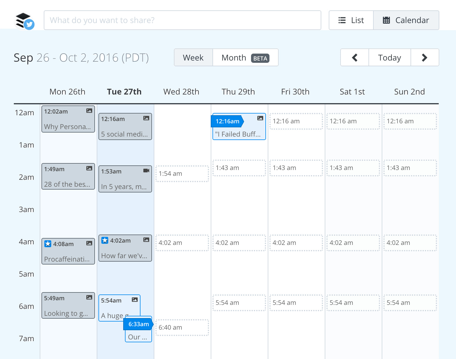 buffer social media scheduling