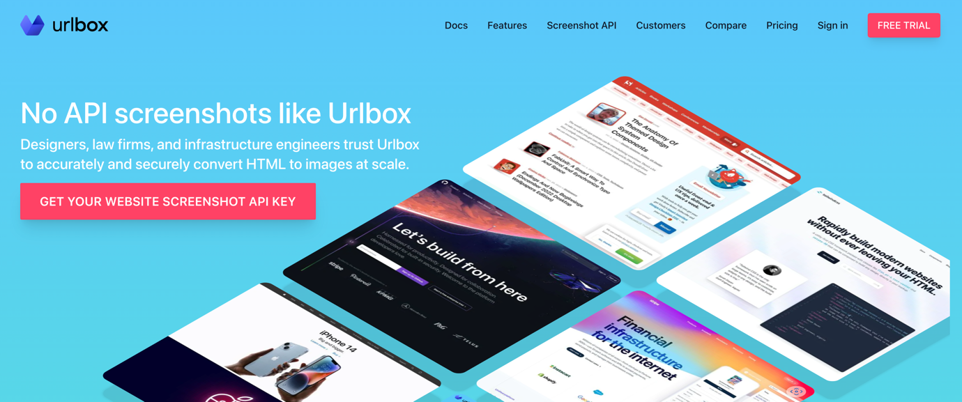 urlbox screenshot api